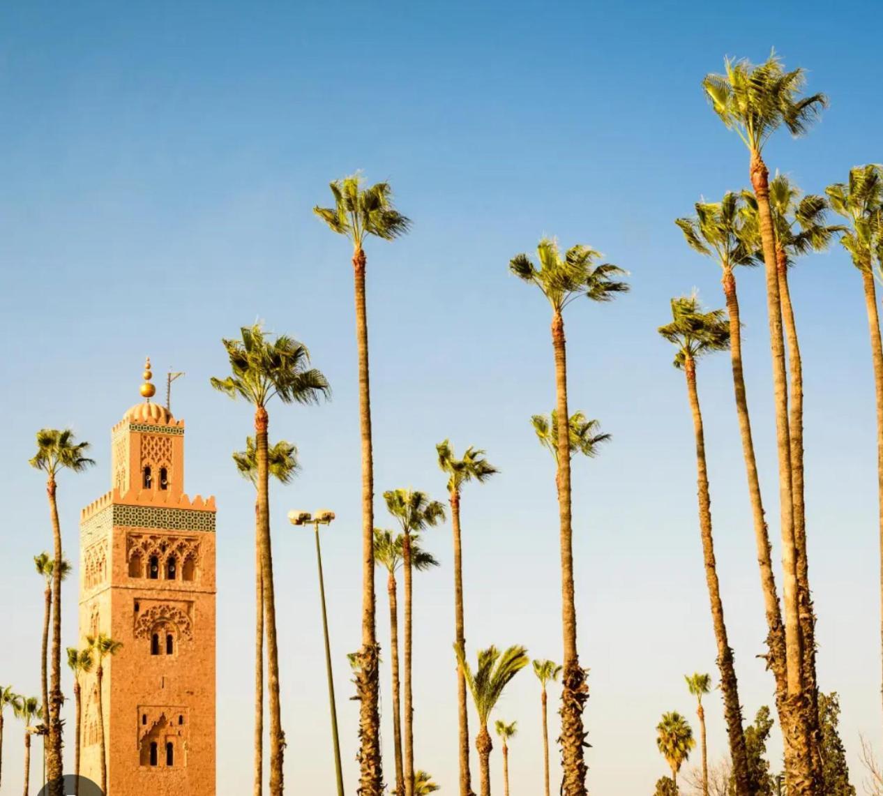 Magnifique Appartement Spacieux Confort Propre Familial 2 Chambres Salon Et Salle A Manger A 20Mn A Pied De Place Jemaa El Fina 4 Piscines Dans Espace De Golf A 12 Mn En Voitures L Entree Est Gratuit Pour La Clientele Ouvert Entre 10H Et 20H Marrakesh Exterior photo